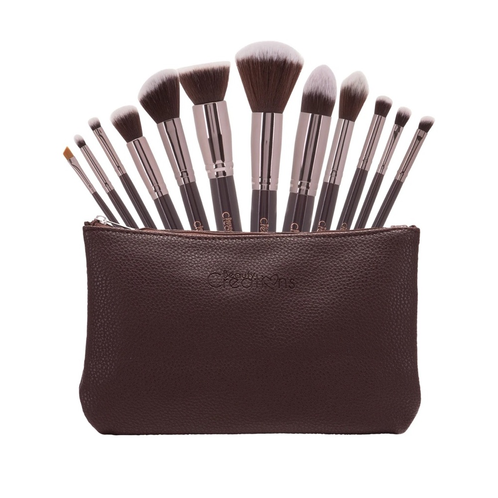 Brand New 12 Piece Makeup Brush Set with Case